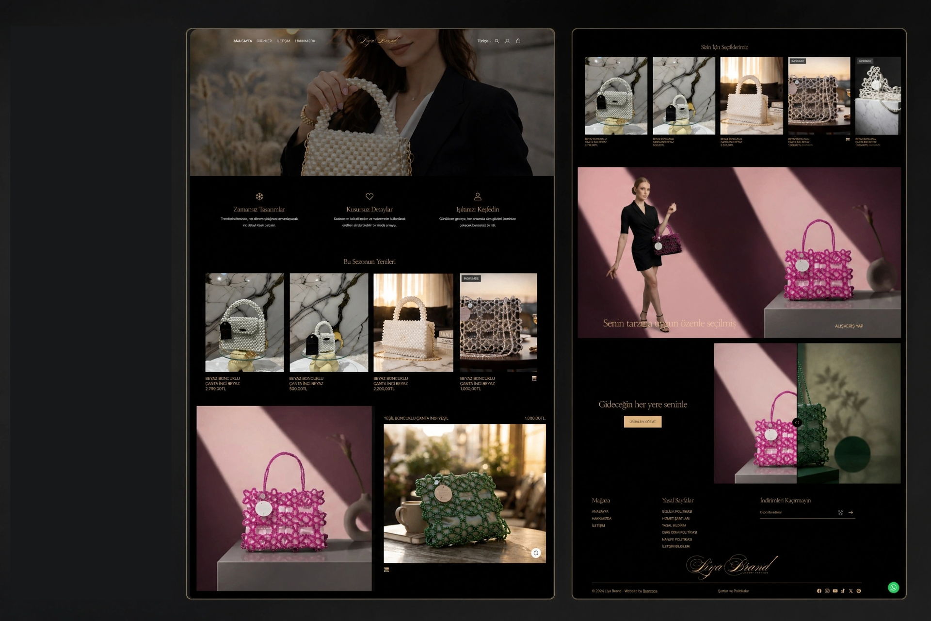 Liya Brand project screenshot